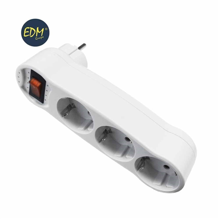 comprar CLAVIJA TRIPLE CON INTERRUPTOR  precio 6,19 €