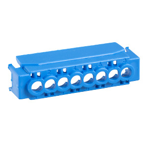 cobertura IP2 para bloco terminal com 8 orifícios - azul ref. 13586 Schneider Electric [PLAZO 3-6 SEMANAS]