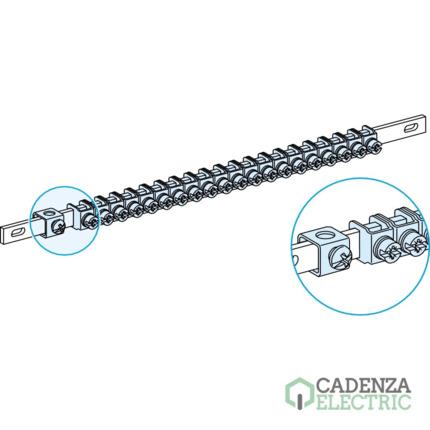 Compra Colector PE, 450mm (an.), serie Linergy TB ref. LVS04200 Schneider Electric al mejor precio | Cadenza Electric