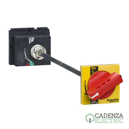 Compra comando rotativo prolongado vermelho/amarelo (NSX100/250) ref. LV429340 Schneider Electric al mejor precio | Cadenza Electric