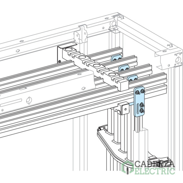 Conexion vertical recta 1.600A para LGYE ref. LVS04602 Schneider Electric