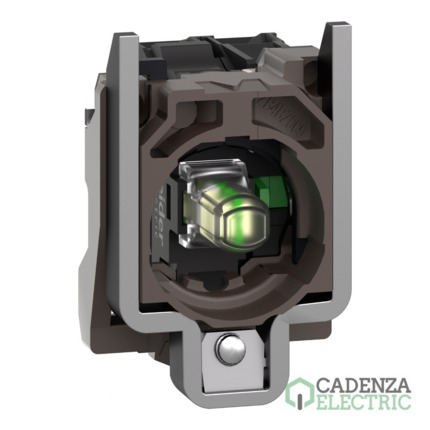 Compra Conjunto completo de cuerpo/contacto y bloque luminoso, Harmony XB4, metálico, blanco, LED universal, cuerpo/anillo de fijación, 1NO, 24V AC/DC ref. ZB4BW0B11 Schneider Electric al mejor precio | Cadenza Electric