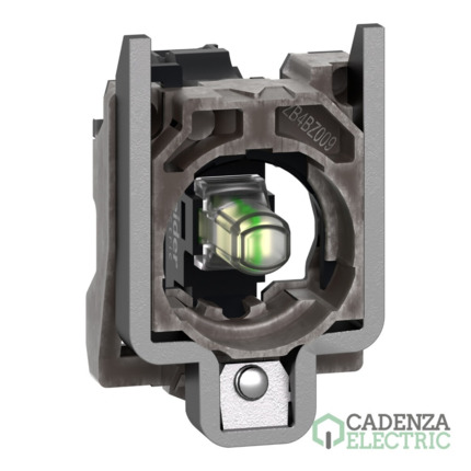 Compra Conjunto cuerpo/bloque luminoso completo, Harmony XB4, metálico, blanco, LED universal, cuerpo/anillo de fijación, 230...240V AC ref. ZB4BVM1 Schneider Electric al mejor precio | Cadenza Electric