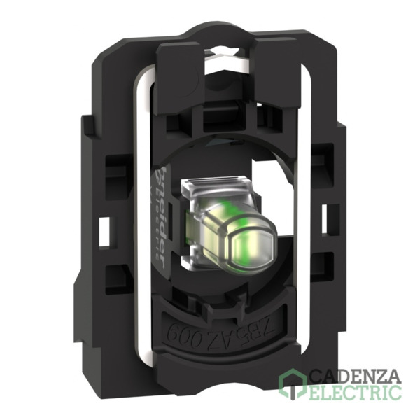 Conjunto cuerpo/bloque luminoso completo, Harmony XB5, plástico, blanco, LED universal, cuerpo/anillo de fijación, 230...240V AC