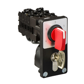 CONMUTADOR 5 POS + 0 + POS INTER MANGO ROJO ref. K1K015NZ2 Schneider Electric [PLAZO 3-6 SEMANAS]