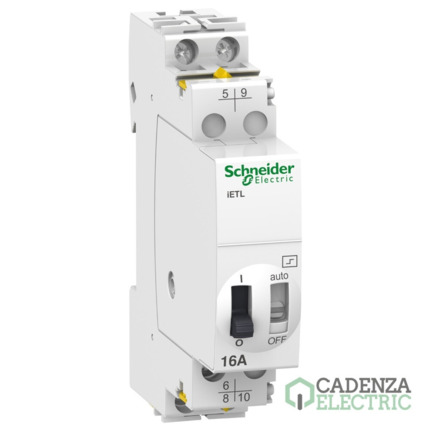 Compra Contactor ietl 2p 16a 230vca 110vcc ref. A9C32816 Schneider Electric al mejor precio | Cadenza Electric
