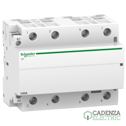 Compra Contactor modular Acti9 iCT 100 A 4 P 4 NA 230/240V CA ref. A9C20884 Schneider Electric al mejor precio | Cadenza Electric