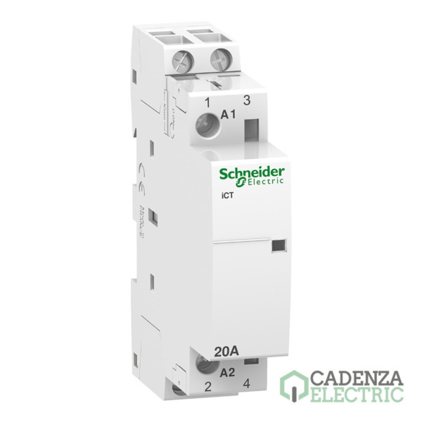 Contactor modular Acti9 iCT 20A 2 P 2 NA 230/240V CA ref. A9C22722 Schneider Electric