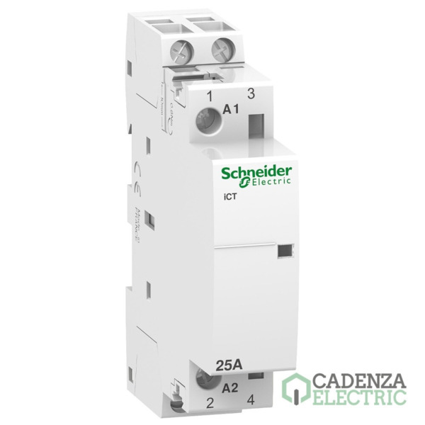Contactor modular Acti9 iCT 25 A 2 P 2 NA 24 V CA ref. A9C20132 Schneider Electric