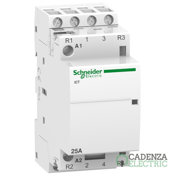 Contactor modular Acti9 iCT 25 A 4 P 2 A + 2 C 230/240V CA ref. A9C20838 Schneider Electric