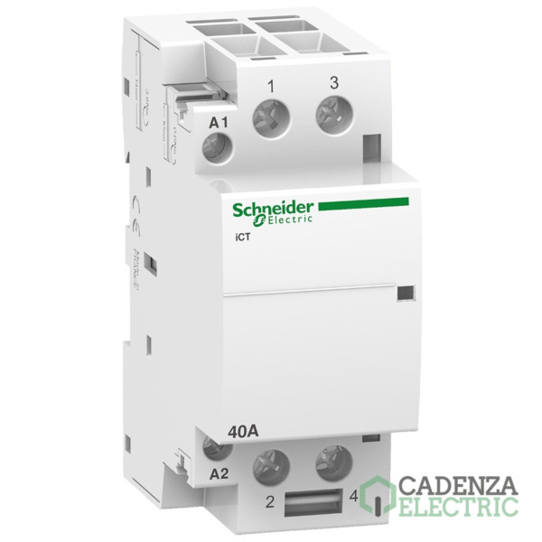 Contactor modular Acti9 iCT 40 A 2 P 2 NA 230/240V CA ref. A9C20842 Schneider Electric