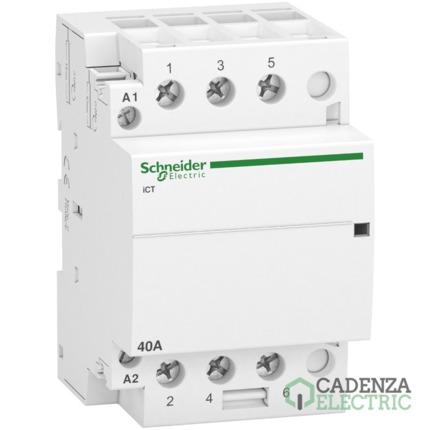 Compra Contactor modular Acti9 iCT 40 A 3 P 3 NA 230/240V CA ref. A9C20843 Schneider Electric al mejor precio | Cadenza Electric