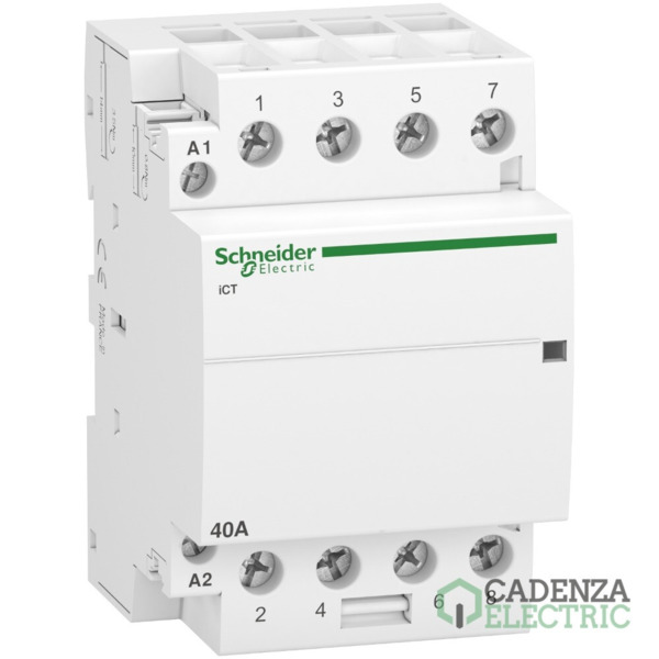 Contactor modular Acti9 iCT 40 A 4 P 4 NA 230/240V CA ref. A9C20844 Schneider Electric