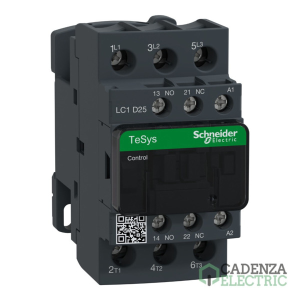 Contactor TeSys D 3P (3 NA) AC-3 25 A 440 V bobina 208 V CA ref. LC1D25LE7 Schneider Electric