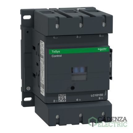 Compra Contactor Tesys D - 3P(3 NA) - AC-3 - <= 440 V 150 A - 230 V CA 50/60 Hz bob ref. LC1D150P7 Schneider Electric al mejor precio | Cadenza Electric