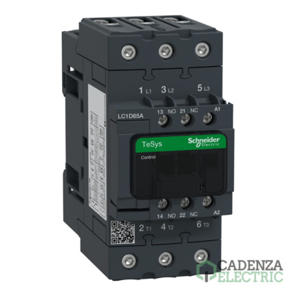 Compra Contactor Tesys D - 3P(3 NA) - AC-3 - <= 440 V 65 A - 230 V CA 50/60 Hz bobina ref. LC1D65AP7 Schneider Electric al mejor precio | Cadenza Electric