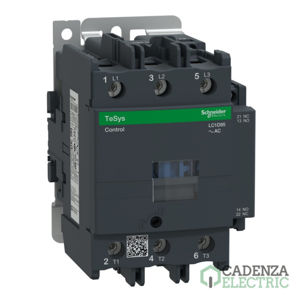 Contactor Tesys D - 3P(3 NA) - AC-3 - <= 440 V 95 A - 110 V CA 50/60 Hz bobina ref. LC1D95F7 Schneider Electric