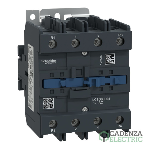 Contactor Tesys D - 4P(4 NA) - AC-1 - <= 440 V 125 A - 230 V CA 50/60 Hz bob ref. LC1D80004P7 Schneider Electric