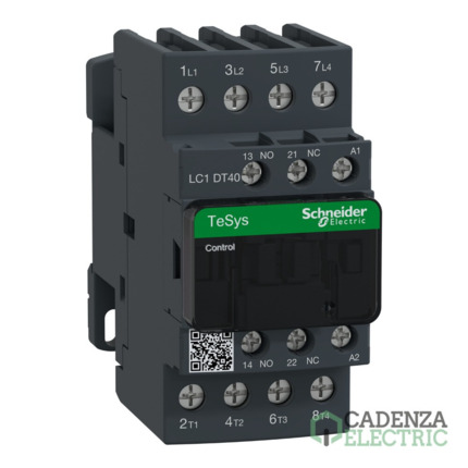 Compra Contactor Tesys D - 4P(4 NA) - AC-1 - <= 440 V 40 A - 230 V CA 50/60 Hz bobina ref. LC1DT40P7 Schneider Electric al mejor precio | Cadenza Electric