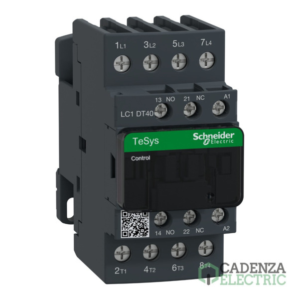 Contactor Tesys D - 4P(4 NA) - AC-1 - <= 440 V 40 A - 48 V CA 50/60 Hz bobina ref. LC1DT40E7 Schneider Electric