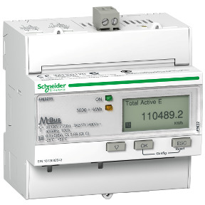 Contador de energía iEM3235 - TI - M-bus - 1 ED - 1 SD - multitarifa ref. A9MEM3235 Schneider Electric [PLAZO 3-6 SEMANAS]