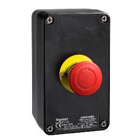 control station - XAW-F - metal - 1 NC + 1 NC - red - Emergency Stop ((*)) ref. XAWF188EX Schneider Electric [PLAZO 3-6 SEMANAS]