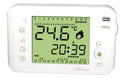 Comprar CRONOTERMOSTATO SEMANAL 3 TEMPERATURAS MIRUS BLANCO | Precio: 74,92804€