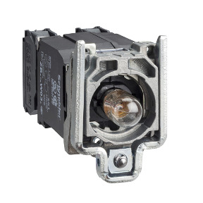 Cuerpo c/ bloque luminoso/anillo de fijación para lámpara BA9s 1NA + 1NC - 400v ref. ZB4BW055 Schneider Electric [PLAZO 8-15 DIA