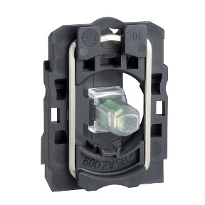 Cuerpo con bloque luminoso azul/anillo de fijación led 24V ref. ZB5AVB6 Schneider Electric