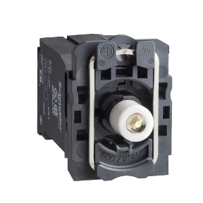 Cuerpo con bloque luminoso azul/anillo de fijación led BA9s 110…120v ref. ZB5AV3D6 Schneider Electric [PLAZO 3-6 SEMANAS]