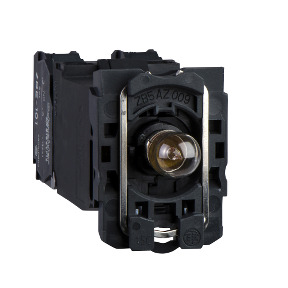 Cuerpo con bloque luminoso naranja/anillo de fijación led BA9s 1NA + 1NC - 400v ref. ZB5AW05D55 Schneider Electric [PLAZO 8-15 D