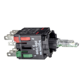 Cuerpo con bloque luminoso rojo/anillo de fijación led 12…24V 1 NC ref. ZB6ZB42B Schneider Electric [PLAZO 3-6 SEMANAS]