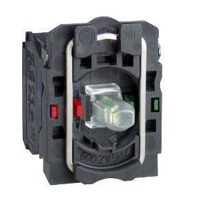 Cuerpo con bloque luminoso rojo/anillo de fijación led 1NA + 1NC - 110…120v ref. ZB5AW0G45 Schneider Electric [PLAZO 3-6 SEMANAS