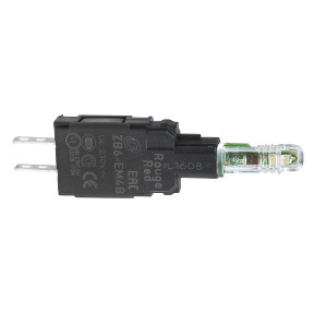 Cuerpo con bloque luminoso rojo/anillo de fijación led 230…240v ref. ZB6EM4B Schneider Electric [PLAZO 3-6 SEMANAS]