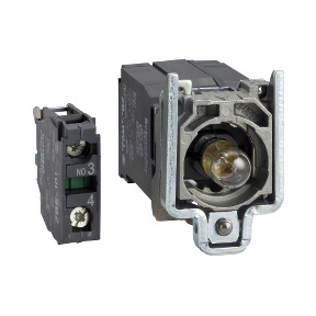 Cuerpo con bloque luminoso/anillo de fijación para lámpara BA9s 1NA - 220…240v ref. ZB4BW041 Schneider Electric [PLAZO 8-15 DIAS