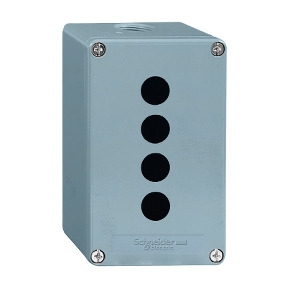 die-cast empty control station - XAPM - Ø 22 - zinc alloy - 4 openings ((*)) ref. XAPM2204H29 Schneider Electric [PLAZO 8-15 DIA