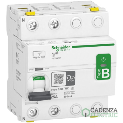 Compra Diferencial Acti9 iID - 2P - 25A - 300mA - B-SI type ref. A9Z64225 Schneider Electric al mejor precio | Cadenza Electric