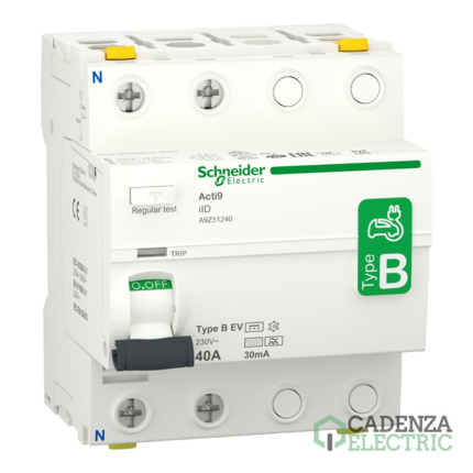 Compra Diferencial Acti9 iID - 2P - 40A - 30mA - B EV type ref. A9Z51240 Schneider Electric al mejor precio | Cadenza Electric