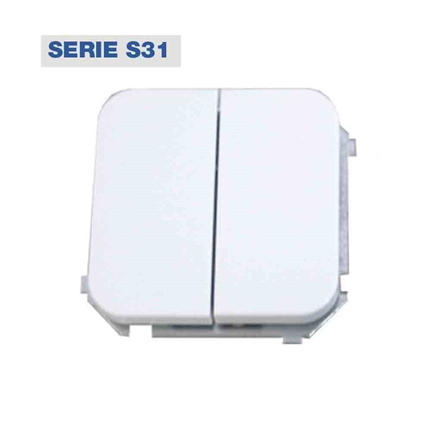 comprar DOBLE CONMUTADOR S-31 BLANCO NIEVE ENVASADO  precio 16,68 €