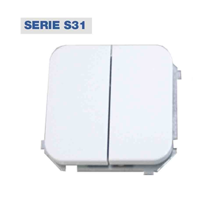 comprar DOBLE INTERRUPTOR  BLANCO NIEVE  precio 13,08 €