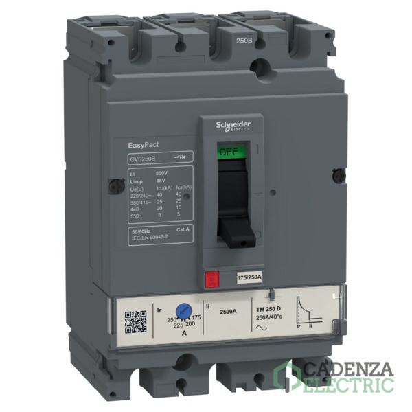 Easypact CVS - Interruptor Automático CVS100B TM100D - 3P/3R ref. LV510307 Schneider Electric