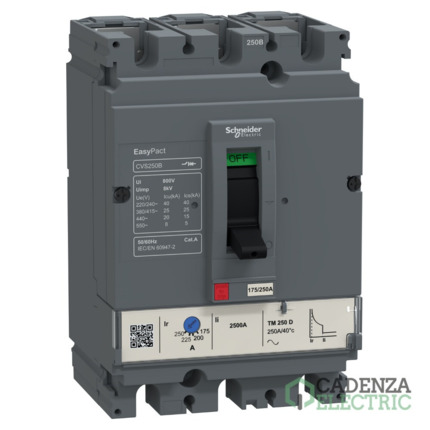 Compra Easypact CVS - Interruptor Automático CVS160B TM160D - 3P/3R ref. LV516303 Schneider Electric al mejor precio | Cadenza Electric