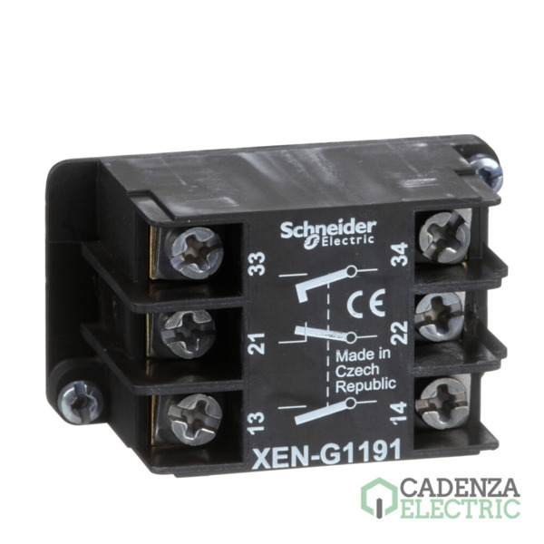 ELEMENTO SIMPLE IMPULSION NA+NC+NC DEC ref. XENG1191 Schneider Electric