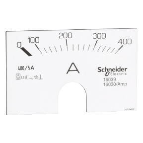 escala amperímetro analógico de 0 a 400 A ref. 16039 Schneider Electric [PLAZO 3-6 SEMANAS]