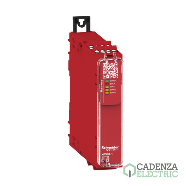 Estop or guard, Harmony XPS, conectado a terminales de suministro 24 V CA/CC, sin entradas, tornillo ref. XPSBAC14AP Schneider E