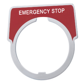Etiqueta emergency stop. | 9001KN205 | Schneider | Precio 54% descuento