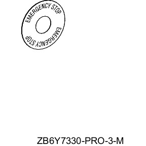 Etiqueta marcada ø 45 mm ZB6Y7330 Schneider Precio 54% Desc.