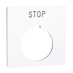 Etiqueta STOP. | 9001KN102WP | Schneider | Precio 54% descuento