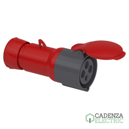 Compra Ficha industrial Pratika base aérea 32 A 3 puntos ref. PKF32M434 Schneider Electric al mejor precio | Cadenza Electric