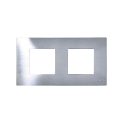 Comprar FUNDA 2 ELEMENTOS INOX Simon ref. 2700627-042 al mejor precio | Cadenza Elecric